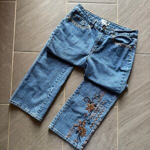 Coldwater Creek Denim Jeans with Embroidery
